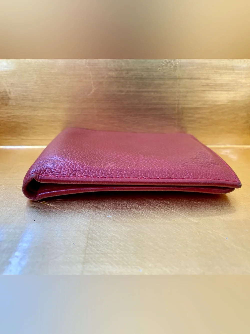 Rolex Bifold Wallet. Red Leather. Iconic Craftsmanship